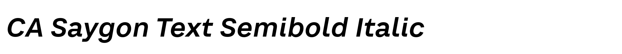 CA Saygon Text Semibold Italic image